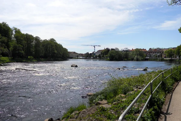 Halländskt landskap längs Ätran-rundan